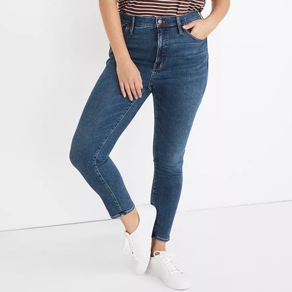 NWT Madewell 10" High-Rise Skinny Jeans in Wendover Wash: TENCEL™ Denim Edition - Picture 7 of 11